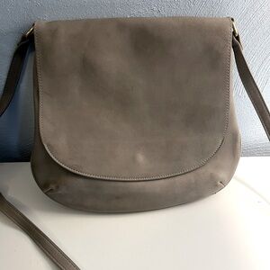 Joy Susan Jackie Large Flap Faux Suede Medium Crossbody Handbag